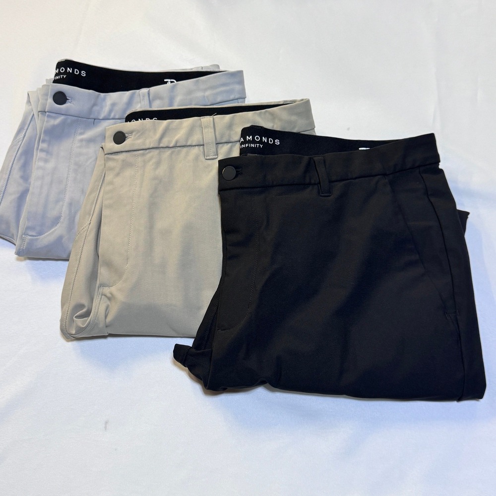 7 Diamonds Infinity Chino Pants Mens 38x30 Multi Bundle Performance Tech Golf